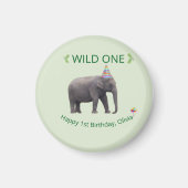 Wild One ゾウの誕生日記念グッズ マグネット (正面)