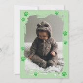 Wild One フォトサファリ 1歳の誕生日招待状 招待状 (裏面)
