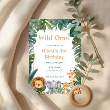 Wild One ボヘミアンサファリジャングル動物1歳の誕生日