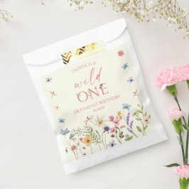 Wild One ワイルドフラワー 野の花 1歳の誕生日パーティー フェイバーバッグ