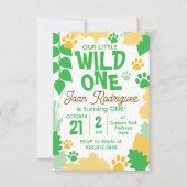 Wild One 写真招待状 フラット Thank You カード (正面)