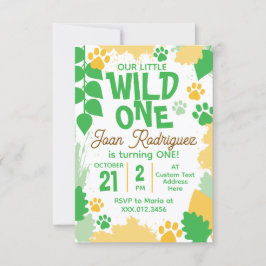 Wild One 写真招待状 フラット Thank You カード
