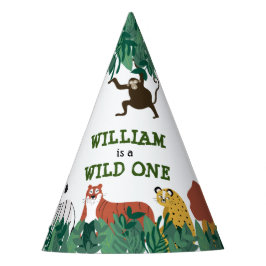Wild One 初めての誕生日パーティー ジャングルサファリ パーティーハット
