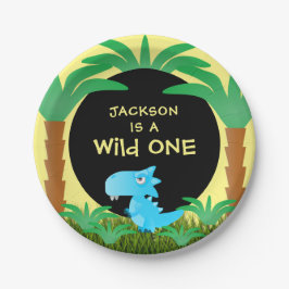 Wild ONE 恐竜 男の子 一歳の誕生日 ペーパープレート