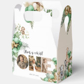 Wild One 誕生日サファリ動物フォト フェイバーボックス (見開き)