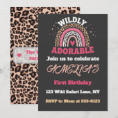 Wild One 1歳の誕生日招待状 招待状 (正面/裏面)