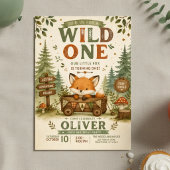Wild One 1st Birthday | 森のキツネテーマ 招待状