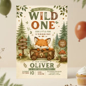 Wild One 1st Birthday | 森のキツネテーマ 招待状