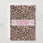 Wild One 1st Birthday Invitation 招待状 (裏面)