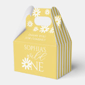 Wild One 1st Birthday Party Boho Daisy フェイバーボックス (裏面サイド)