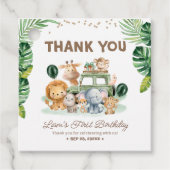 Wild One 1st Birthday Safari Animals フェイバータグ (正面)