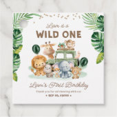 Wild One 1st Birthday Safari Animals フェイバータグ (正面)
