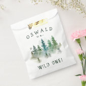 Wild One 1st Birthday Woodland Watercolor フェイバーバッグ (封をした状態)