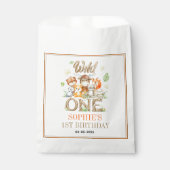 Wild One Animal 1st Birthday Party | Safari Jungle フェイバーバッグ (正面)