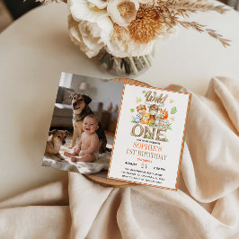 Wild One Animal 1st Birthday Party | Safari Jungle 招待状