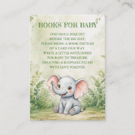 Wild One Baby Shower Books for Baby エンクロージャーカード