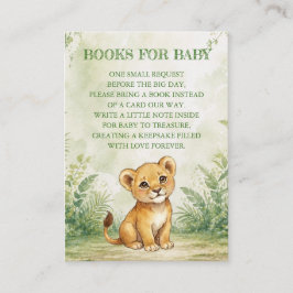 Wild One Baby Shower Books for Baby エンクロージャーカード