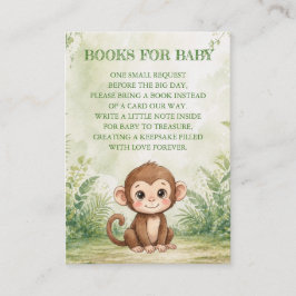 Wild One Baby Shower Books for Baby エンクロージャーカード