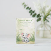 Wild One Baby Shower Diaper Raffle エンクロージャーカード (スタンド正面)