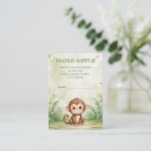 Wild One Baby Shower Diaper Raffle エンクロージャーカード (スタンド正面)
