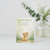 Wild One Baby Shower Diaper Raffle エンクロージャーカード (スタンド正面)