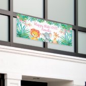 Wild One Birthday banner backdrop 横断幕 (ビルの外側)