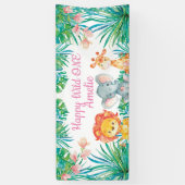 Wild One Birthday banner backdrop 横断幕 (縦)