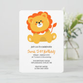 Wild One Birthday Invitation, Lion 1st Birthday In セーブザデート (スタンド正面)