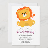 Wild One Birthday Invitation, Lion 1st Birthday In 招待状 (正面)