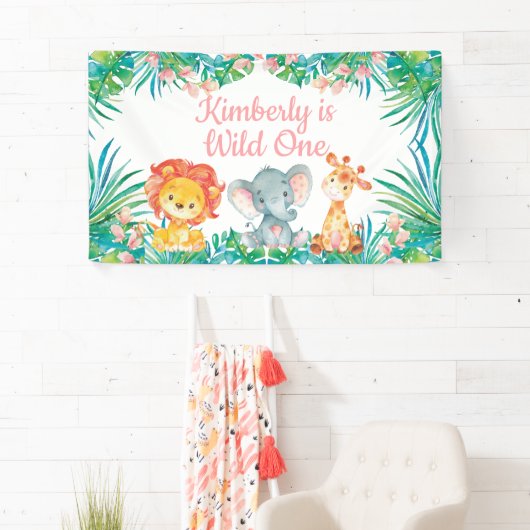 Wild One Birthday personalized banner 横断幕 (インサイチュ)