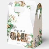 Wild One Birthday Safari Animal Photo フェイバーボックス (見開き)