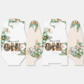 Wild One Birthday Safari Animal Photo フェイバーボックス (見開き)