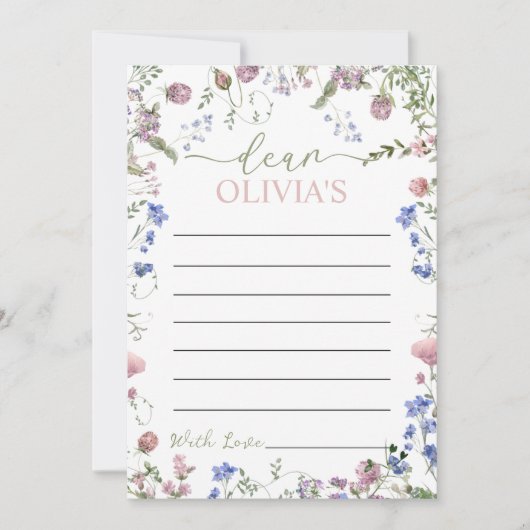 Wild One Birthday Time Capsule Card 招待状 (正面)