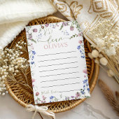 Wild One Birthday Time Capsule Card 招待状