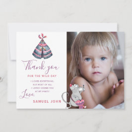 Wild One boy first birthday写真おもしろい感謝していyou 招待状