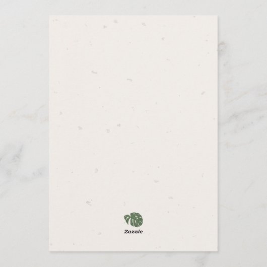 Wild One Cheetah Kids Birthday Party 招待状 (裏面)