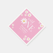 Wild One Daisy First Birthday Party – Boho Floral  スタンダードカクテルナプキン (角)