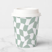 Wild One Dapper Duck 1st Birthday Sage Green 紙コップ (裏面)