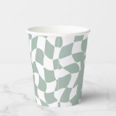 Wild One Dapper Duck 1st Birthday Sage Green 紙コップ (右)