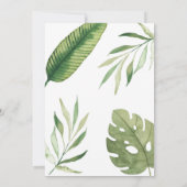 Wild One Dinosaur Kids 1st Birthday Invitatio 招待状 (裏面)