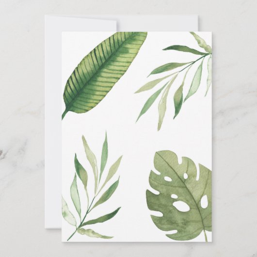 Wild One Dinosaur Kids 1st Birthday Invitatio 招待状 (裏面)