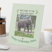 Wild One Elephant Party Welcome Sign 台座サイン (インサイチュ)