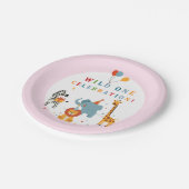 Wild One First Birthday ペーパープレート (アングル)