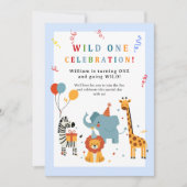 Wild One First Birthday Invitation 招待状 (正面)