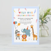 Wild One First Birthday Invitation 招待状 (スタンド正面)
