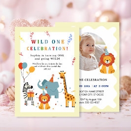 Wild One First Birthday Invitation 招待状