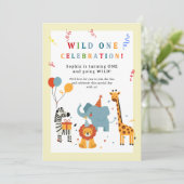 Wild One First Birthday Invitation 招待状 (スタンド正面)