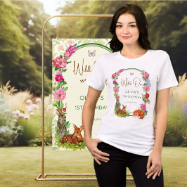 Wild One Floral Woodland Birthday Outfit トライブレンドＴシャツ