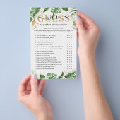 Wild One 'Guess Who' Baby Shower Game Flyer チラシ (ハンドル)