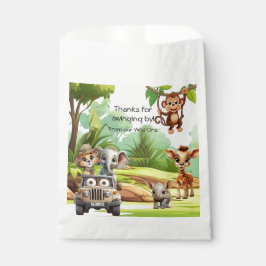 Wild One Jungle Animal Birthday Favor Bags SafarI フェイバーバッグ